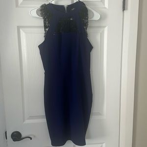 Size 0 Express Navy and Black Dress